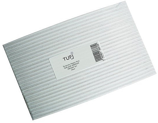 Halbkreisförmige Nagelfeile 240/180 weiß - Tufi Profi Premium — Bild N1