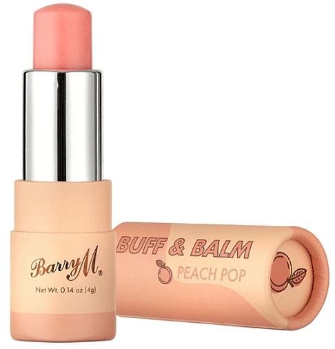Lippenbalsam-Peeling Pfirsich - Barry M Buff & Balm Peach Pop — Bild N2