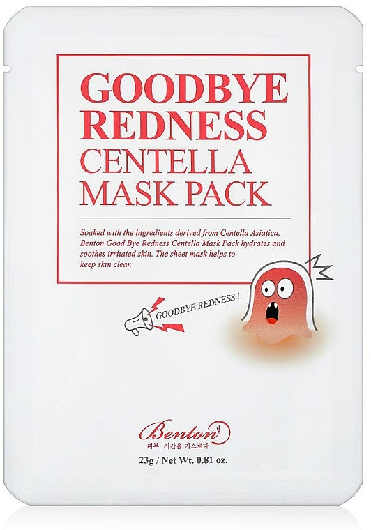 Gesichtsmaske mit indischem Wassernabel - Benton Goodbye Redness Centella Mask Pack — Bild N1
