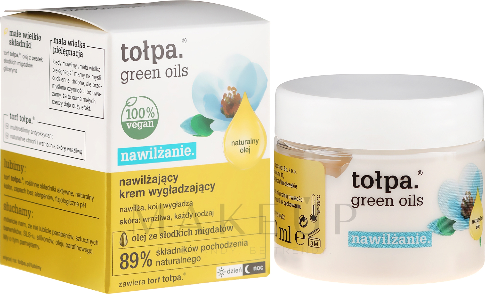 Intensive feuchtigkeitsspendende Gesichtscreme - Tolpa Green Oils Moisturizing Cream — Bild 50 ml