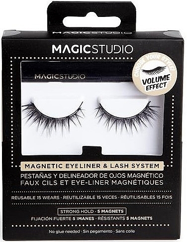 Magnetische falsche Wimpern mit Eyeliner - Magic Studio Magnetic Eyelashes + Eyeliner Volume Effect — Bild N1