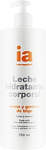 Feuchtigkeitsspendende Crememilch für den Körper mit Haferextrakt mit Spender - Interapothek Leche Hidratante Corporal — Bild N1