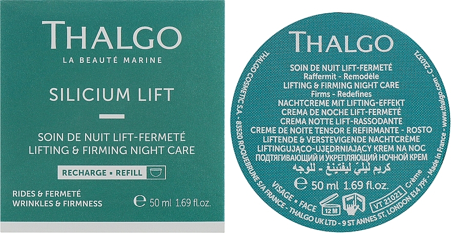 Nachtcreme mit Lifting-Effekt -  Thalgo Silicium Lift Intensive Lifting & Firming Night Care (Refill)  — Bild N2