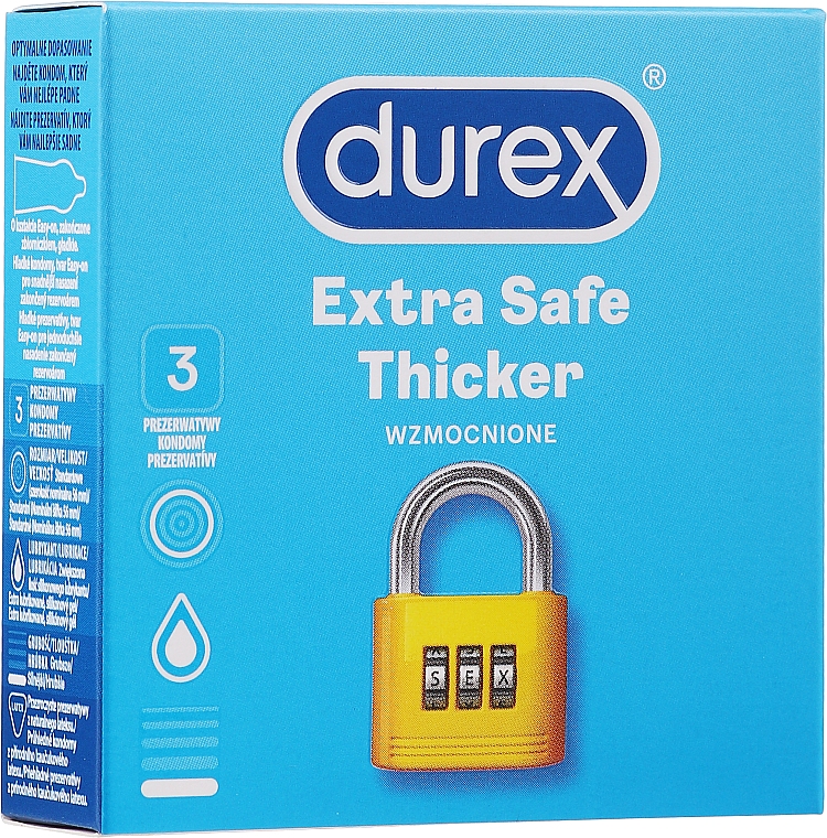 Kondome extra sicher 3 St. - Durex Extra Safe — Bild N1