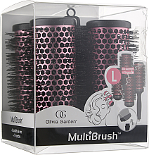 Haarpflegeset (Rundbürste 4 St.) - Olivia Garden Multibrush One Size Kit L — Bild N1