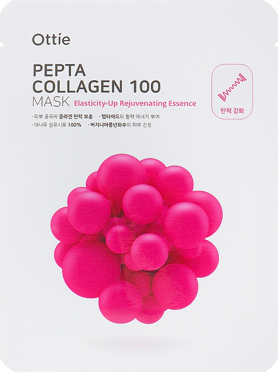 Stärkendes Tuchmaske für das Gesicht mit Kollagen - Ottie Pepta Collagen 100 Mask — Bild N1