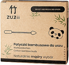 Düfte, Parfümerie und Kosmetik Wattestäbchen aus Bambus mit verschiedenen Spitzen - Zuzii Bamboo Cotton Buds