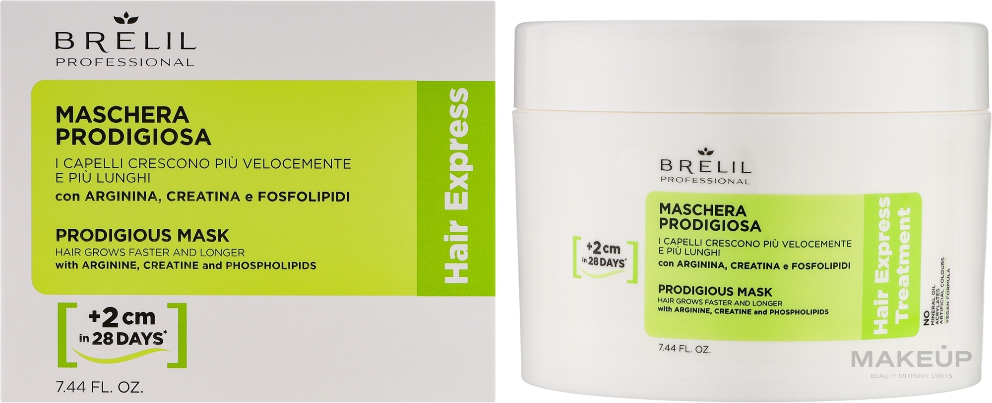 Brelil Hair Express Treatment Prodigious Mask - Intensive Maske für Haarwachstum — Bild 220 ml