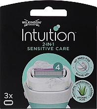 Düfte, Parfümerie und Kosmetik Ersetzbare Rasierklingen 3 St. - Wilkinson Sword Intuition Sensitive Care