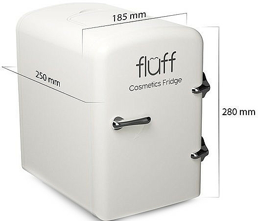 Kosmetischer Kühlschrank mini weiß - Fluff Cosmetic Fridge — Bild N2