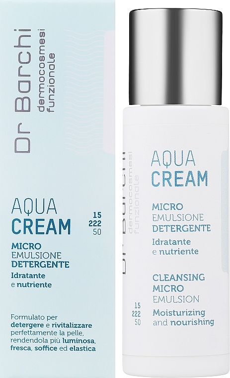 Reinigende Mikroemulsion für Gesicht, Hals und Dekolleté - Dr Barchi Aqua Cream Cleansing Microemulsion — Bild N2