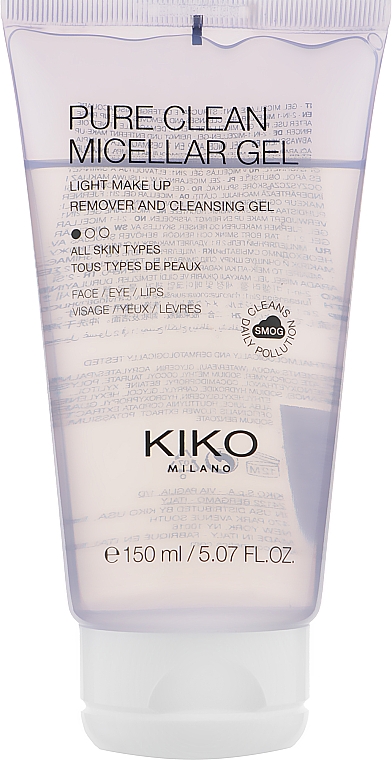 Mizellen-Reinigungsgel zum Abschminken mit Pfingstrosenextrakt - Kiko Milano Pure Clean Micellar Gel — Bild N1