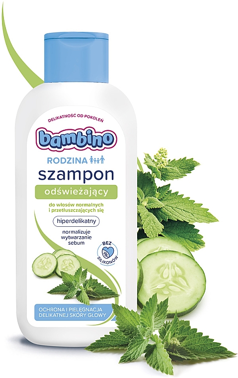 Erfrischendes Shampoo für normales bis fettiges Haar - Bambino Family Refreshing Shampoo — Bild N3
