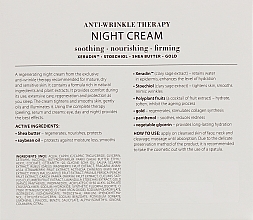 Regenerierende und straffende Nachtcreme mit Sheabutter und Goldextrakt - Organique Eternal Gold Golden Lifting Night Cream — Bild N3