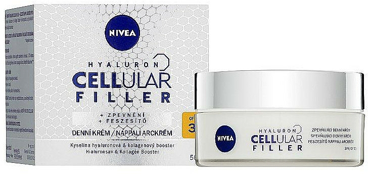 Revitalisierende Tagescreme SPF 30 - Nivea Hyaluron Cellular Filler SPF30 — Bild N1