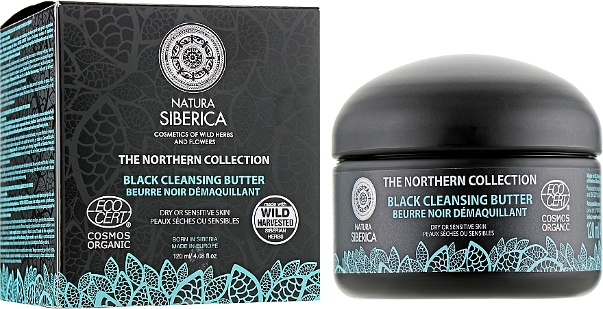 Schwarze Reinigungsbutter für trockene und empfindliche Haut - Natura Siberica The Northern Collection Black Cleansing Butter