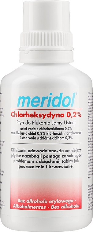 Mundwasser mit Chlorhexidin - Meridol Chlorhexidine 0,2 % — Bild N1