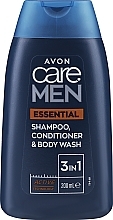 Düfte, Parfümerie und Kosmetik 3in1 Shampoo, Conditioner und Duschgel für Männer - Avon Care Man Essentials Shampoo Conditioner And Body Wash