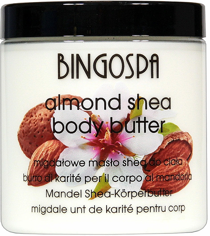 Sheabutter mit Mandelduft für Körper - BingoSpa Almond Body Butter Shea