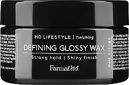 Haarwachs mit Glanzeffekt Starker Halt - Farmavita HD Defining Glossy Wax/Strong Hold — Bild N1
