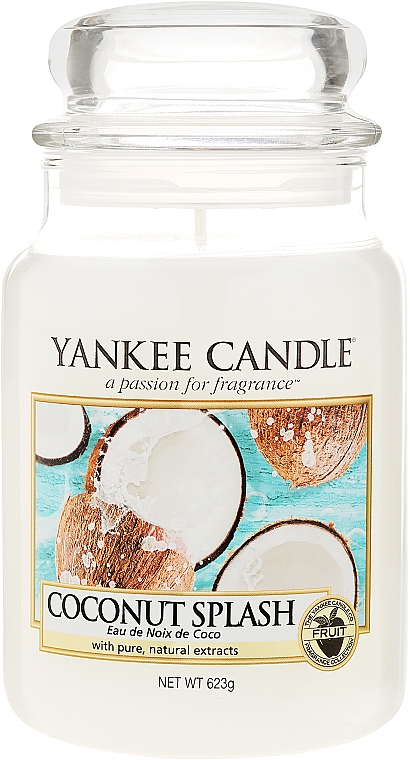 Duftkerze im Glas Coconut Splash - Yankee Candle Coconut Splash Jar — Bild N3