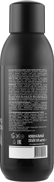 Oxidationsemulsion - Acme Color Acme Home Expert Oxy 3% — Bild N4