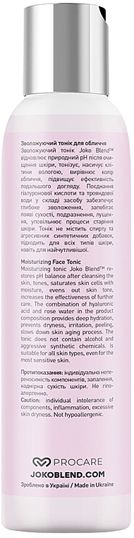 Feuchtigkeitsspendendes Gesichtswasser - Joko Blend Moisturizing Face Tonic — Bild N3