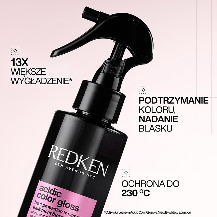 Hitzeschutzspray zum Schutz der Farbe und des Glanzes von coloriertem Haar - Redken Acidic Color Gloss Heat Protection Treatment — Bild N5