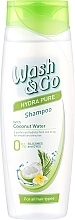 Shampoo mit Kokoswasser für alle Haartypen - Wash&Go Hydra Pure Coconut Water Shampoo — Bild N1