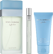 Dolce & Gabbana Light Blue - Duftset (Eau de Toilette 100ml + Körpercreme 50ml + Eau de Toilette 10ml) — Bild N2