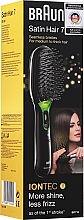 Düfte, Parfümerie und Kosmetik Elektrische Haarbürste mit aktiven Ionen schwarz - Braun Satin Hair 7 BR710 Black