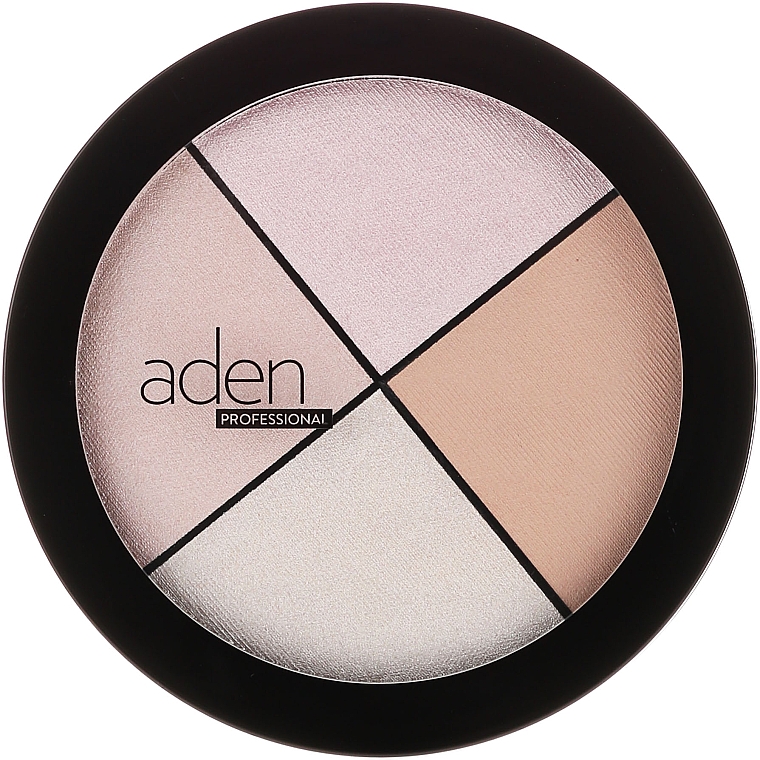 Highlighter Gesichtspalette - Aden Cosmetics Highlighter Palette — Bild N1