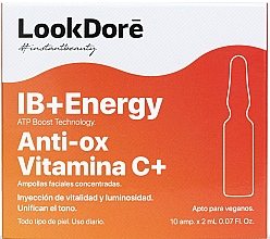 Düfte, Parfümerie und Kosmetik Konzentriertes Serum in Ampullen für das Gesicht - LookDore IB+Enrgy Anti-ox Vitamina C+ Ampoules