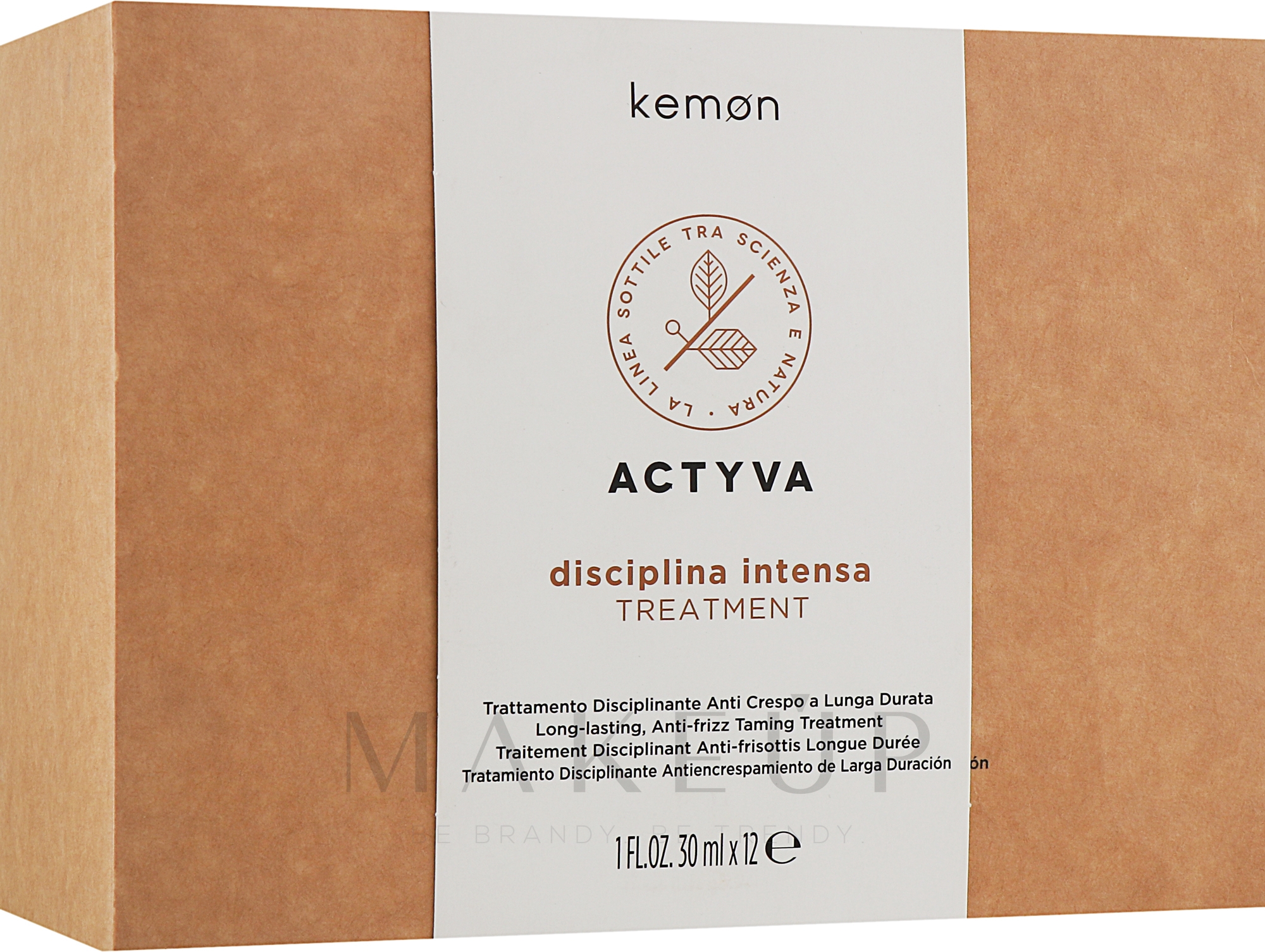 Lotion für widerspenstiges Haar - Kemon Actyva Discipline Intense Treatment — Bild 12 x 30 ml