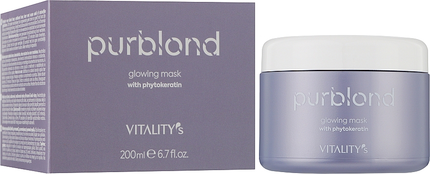 Maske für blonde Haare mit Phytokeratin - Vitality's Purblond Glowing Mask — Bild N4