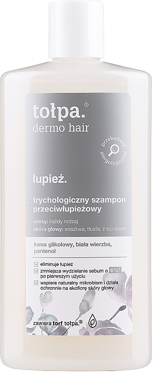Anti-Schuppen Shampoo mit Glykolsäure - Tolpa Dermo Hair Shampoo — Foto N1
