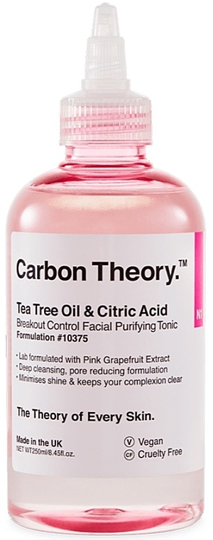 Reinigendes Gesichtswasser mit Teebaumöl - Carbon Theory Facial Purifying Tonic — Bild N1