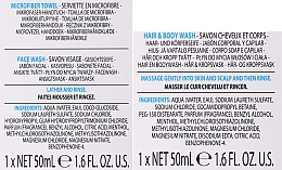 Badeset für Männer - Baylis & Harding Men's Citrus Lime & Mint (2in1 Shampoo und Duschgel 50ml + Gesichitswaschgel 50ml + Flasche, Mikrofaser-Handtuch für das Gesicht) — Bild N3