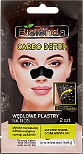 Düfte, Parfümerie und Kosmetik Nosestrips gegen Unreinheiten und Mitesser mit Aktivkohle - Bielenda Carbo Detox
