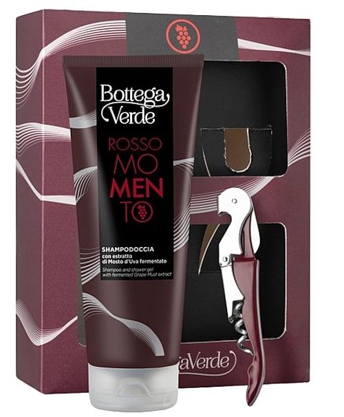 Bottega Verde Rosso Momento - Set (Duschgel/200 ml + Accessoire/1 St.) — Bild N1