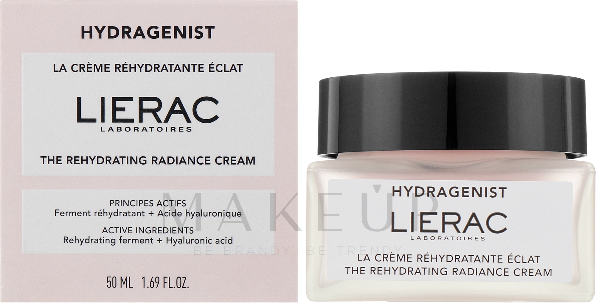 Feuchtigkeitsspendende Gesichtscreme - Lierac Hydragenist The Rehydrating Radiance Cream — Bild 50 ml