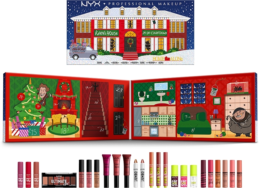 Adventskalender, 24 Produkte - NYX Professional Makeup Home Alone Makeup Gift Box — Bild N2