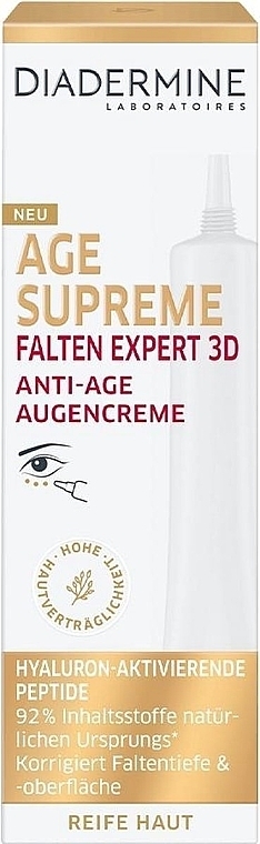 Augencreme  - Diadermine Age Supreme Wrinkle Expert 3D Eye Cream — Bild N1