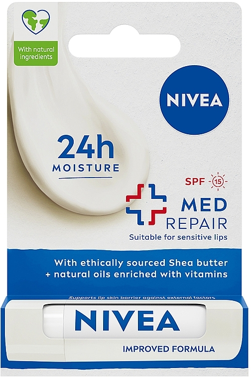 Lippenbalsam SPF15 - NIVEA Med Repair Lip Balm — Foto N1