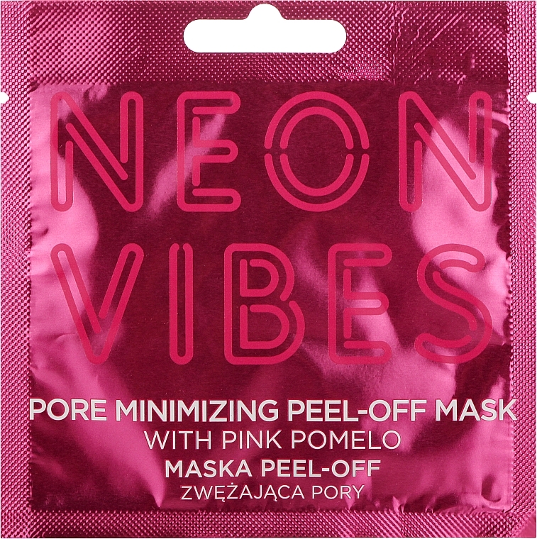 Peel-Off-Maske für das Gesicht zur Porenverfeinerung mit rosa Pampelmuse - Marion Neon Vibes Pore Minimizing Peel-off Mask