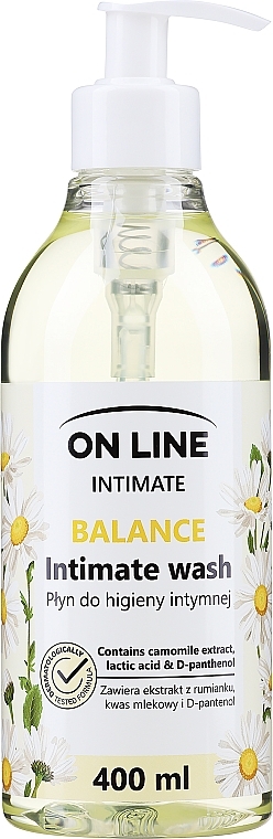 Intimgel mit Kamille, Milchsäure und D-Panthenol - On Line Intimate Balance