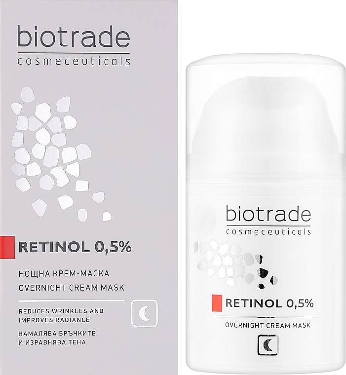 Nachtcreme-Maske mit 0,5 % Retinol - Biotrade Retinol 0.5% Overnight Cream Mask — Bild N2