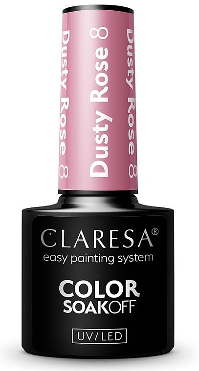 Gellack für Nägel - Claresa Dusty Rose Soak Off UV/LED Color — Bild N1