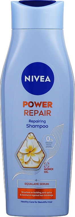 Revitalisierendes Haarshampoo mit Monoi-Öl und Squalan - NIVEA Power Repair Shampoo — Bild N2