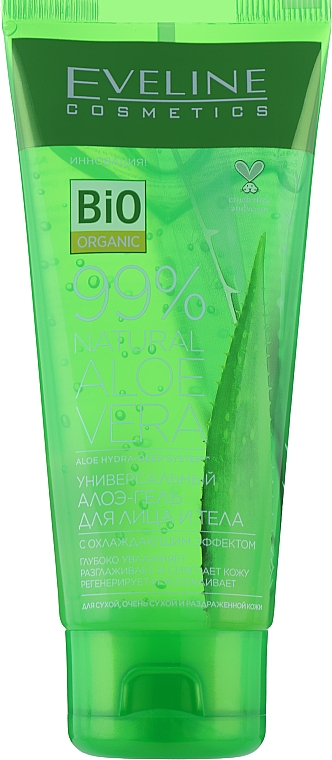 Mehrzweck-Waschgel für Gesicht und Körper mit Aloe Vera - Eveline Cosmetics 99% Aloe Vera Gel For Washing Face And Body